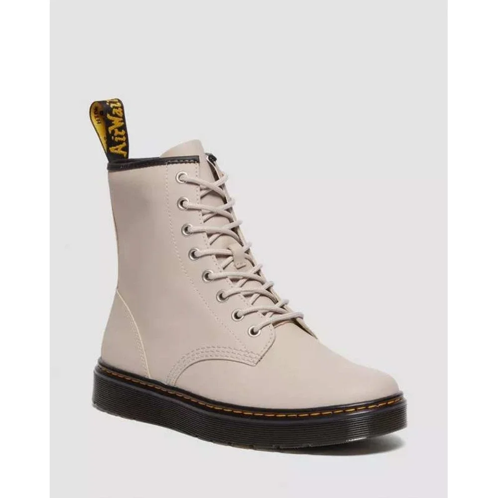 Dr. Martens 1460 Pascal Boot Mens Size 6 Beige Excellent Leather Combat 8-Eye